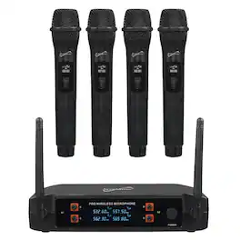 Supersonic - 4 Channel 2.4G Wireless Microphone System