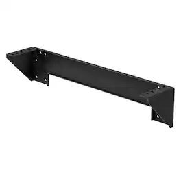 RackSolutions - 2U Vertical Wall Mount - Low-Profile Rack for 19 Inch Network Equipment, Up to 200 lb Capacity - Black