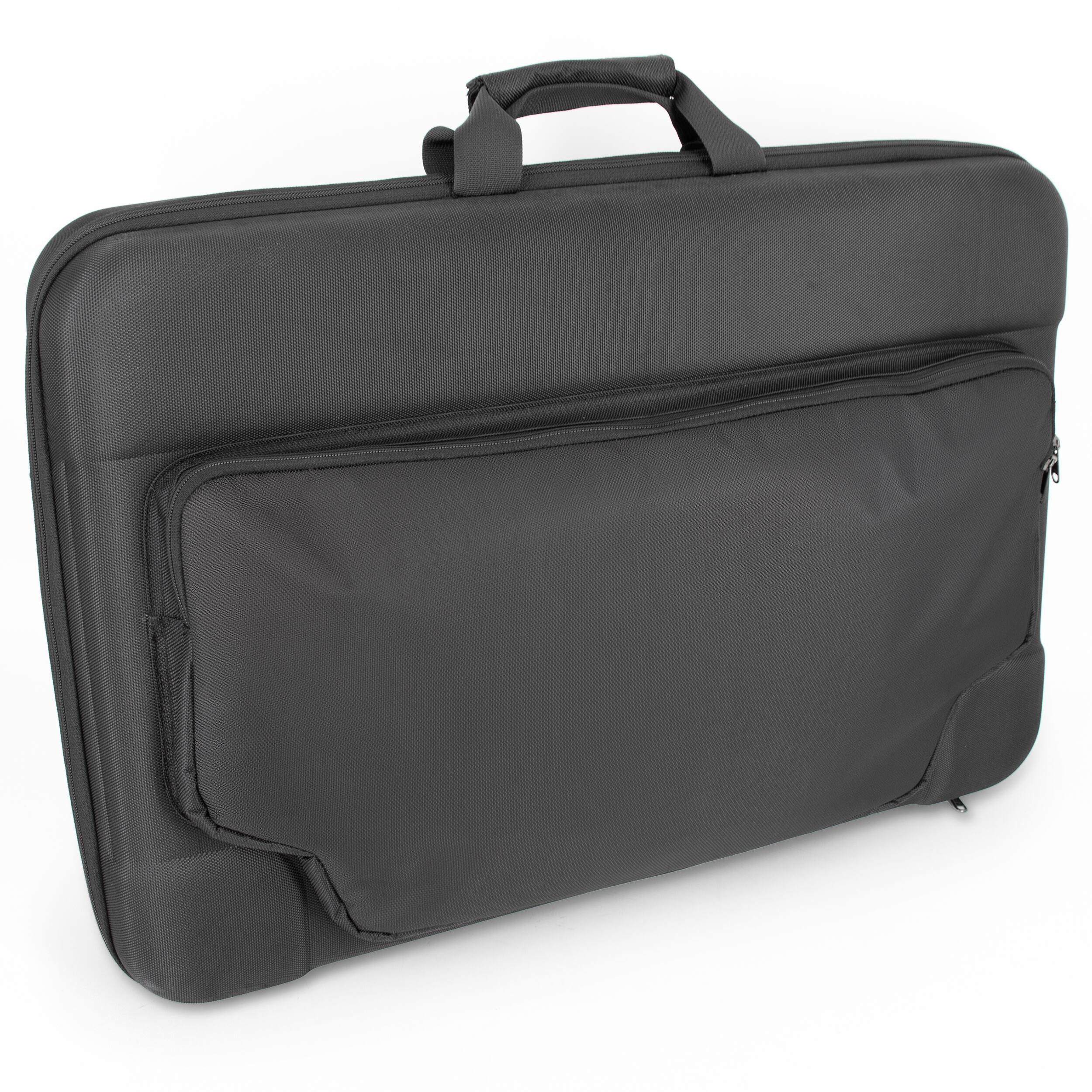 Alt View 7. CASEMATIX - Portable Monitor Case for 24"-29" Gaming Monitor, Laptop Screen, or TV – Hard EVA Shell, Foam Padding, Storage - Black.