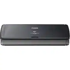 Front. Canon - imageFORMULA P-215II Mobile Document Scanner - Black.