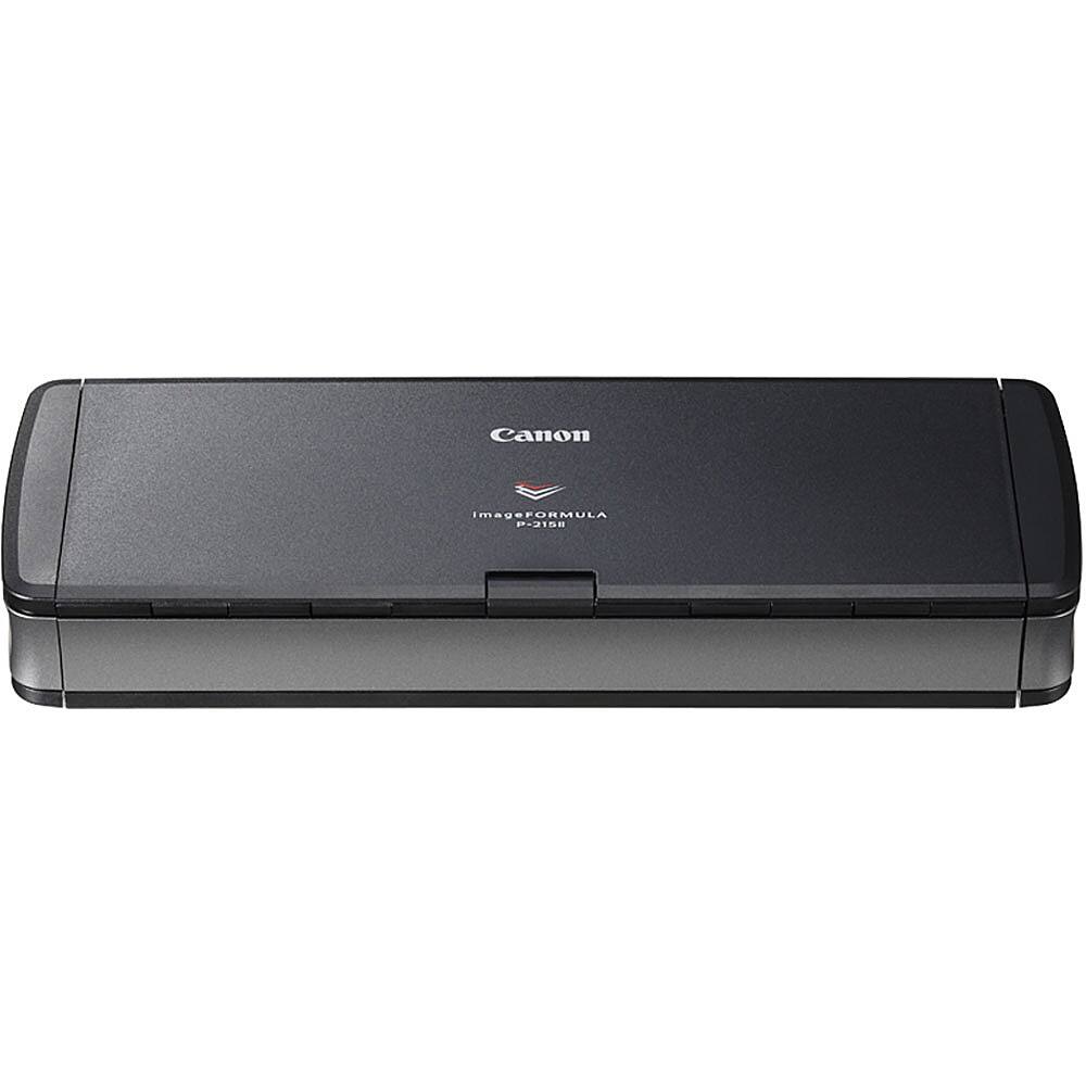 Front. Canon - imageFORMULA P-215II Mobile Document Scanner - Black.