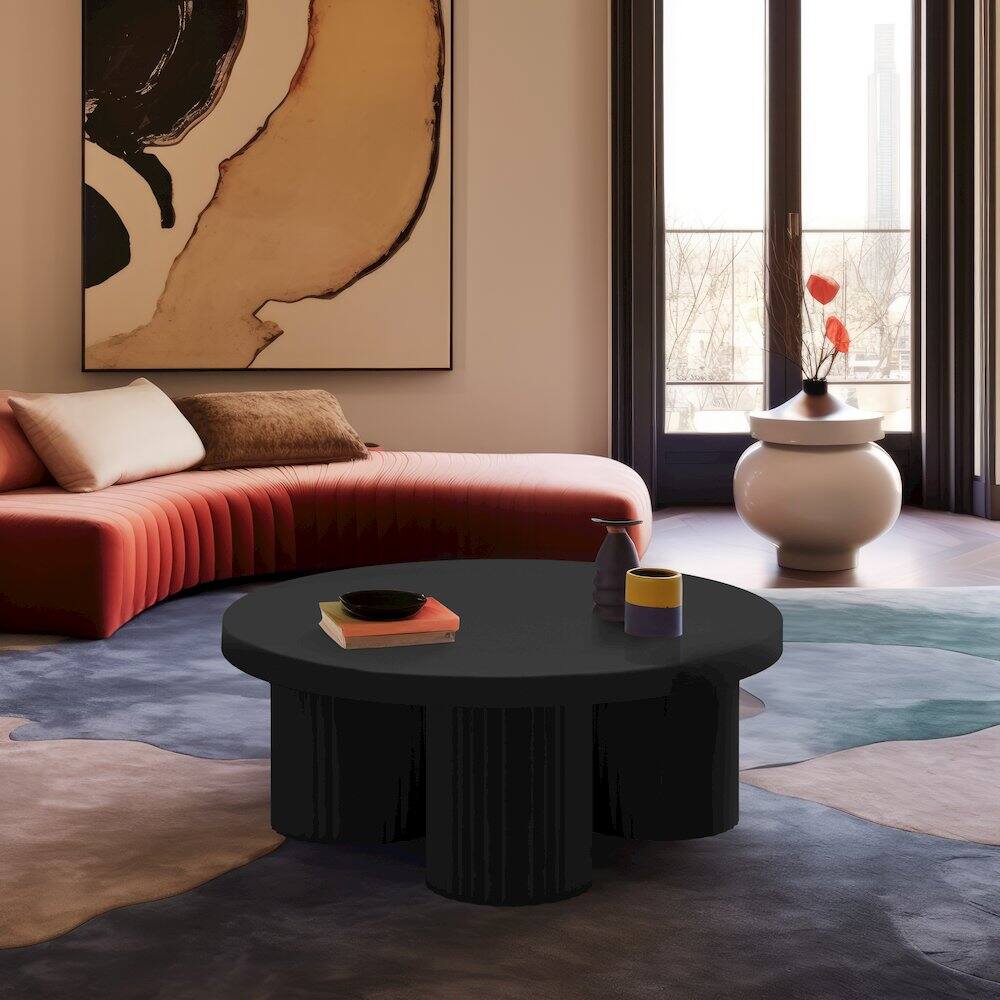 Alt View 1. Meridian Furniture - Rhodes Black Coffee Table - Black.