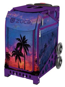 Zuca - Island Life Sport Insert Bag & Frame (Purple) w/ Flashing Wheels - Blue