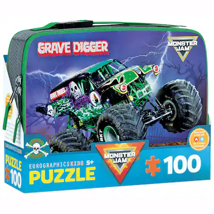 GRAVE DIGGER
MONSTER JAM
GRAVE DIGGER BKT
EUROGRAPHICS KIDS
PUZZLE 5+
100 PIECES
INSULATED LUNCH BAG
SAC A LUNCH ISOTHERME