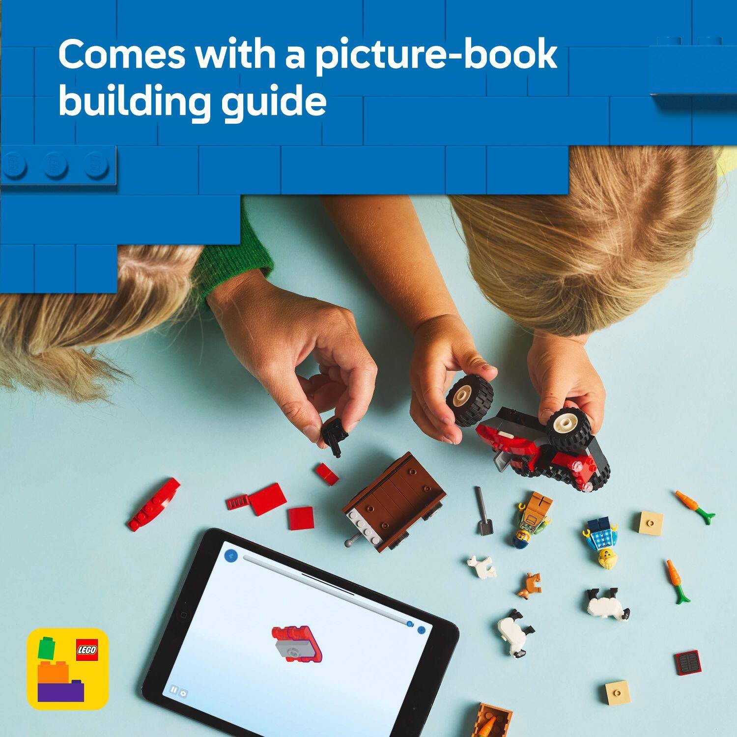 Comes with a picture-book building guide.