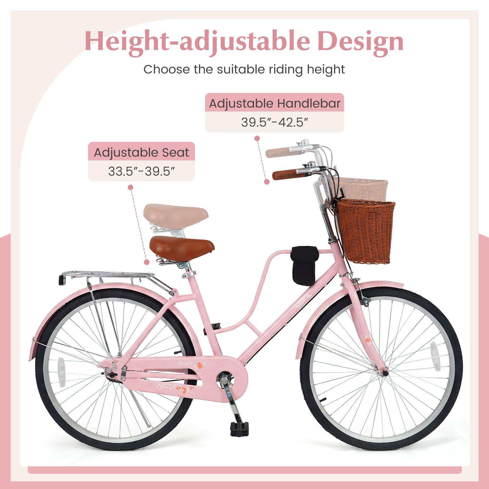 Height-adjustable Design  
Choose the suitable riding height  
Adjustable Handlebar 39.5"-42.5"  
Adjustable Seat 33.5"-39.5"