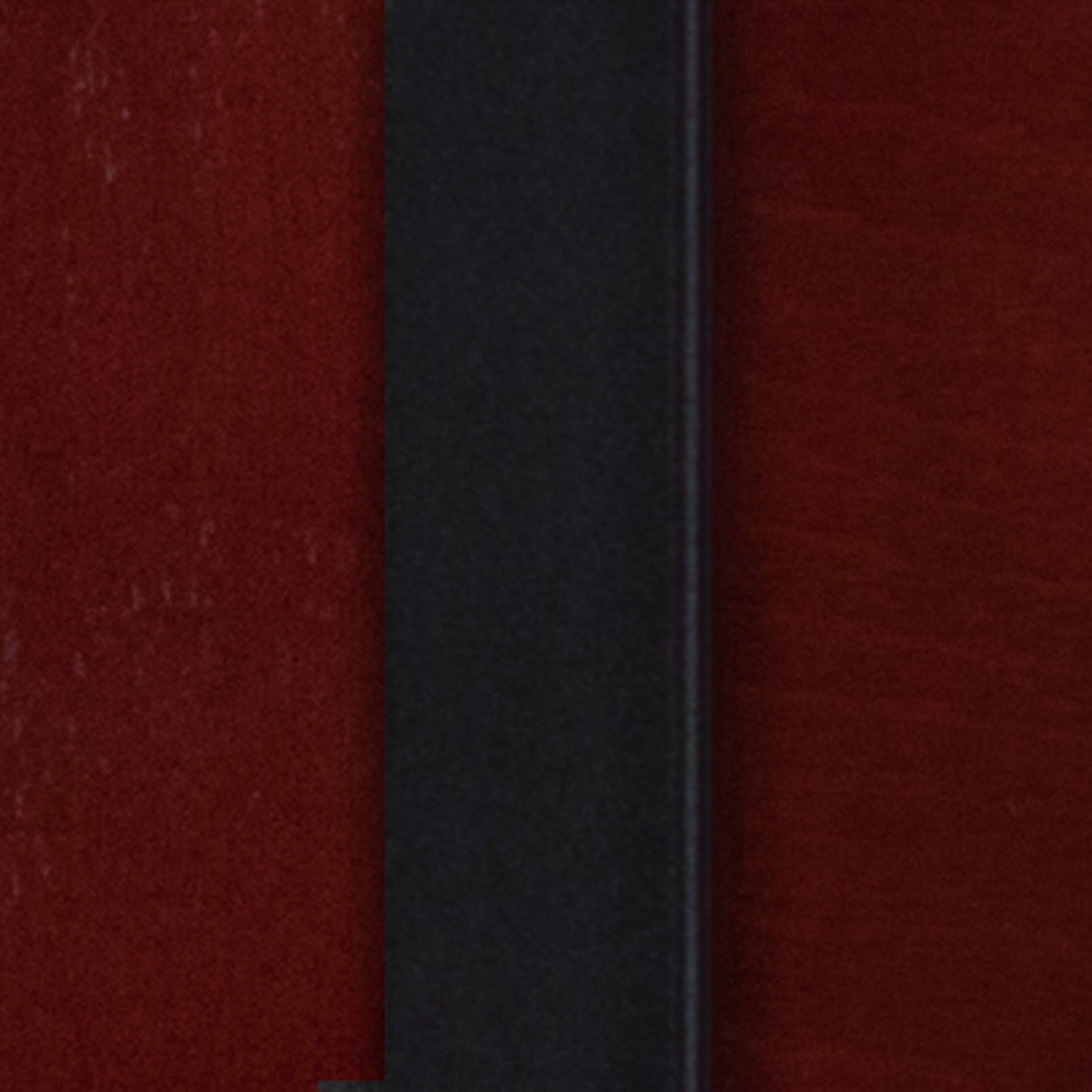 Alt View 6. Emma + Oliver - Decorative 4 Square Back Metal Restaurant Dining Barstool - Mahogany Wood Back/Mahogany Wood Seat/Black Metal.