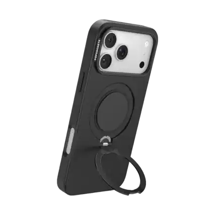 Front. PopSockets - Low Pro Case iPhone 18 Pro Max/17 Pro Max - Black.