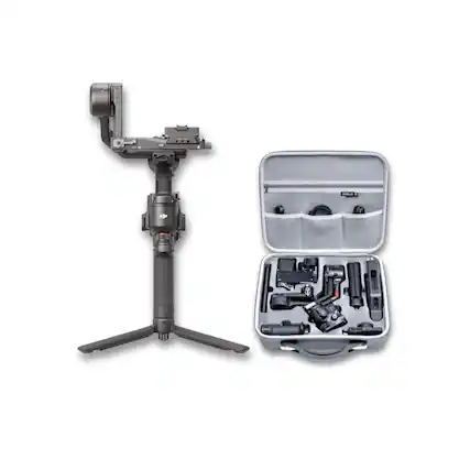 Front. DJI - DJI RS 4 Gimbal Stabilizer with Joystick Mode Switch Bundle.