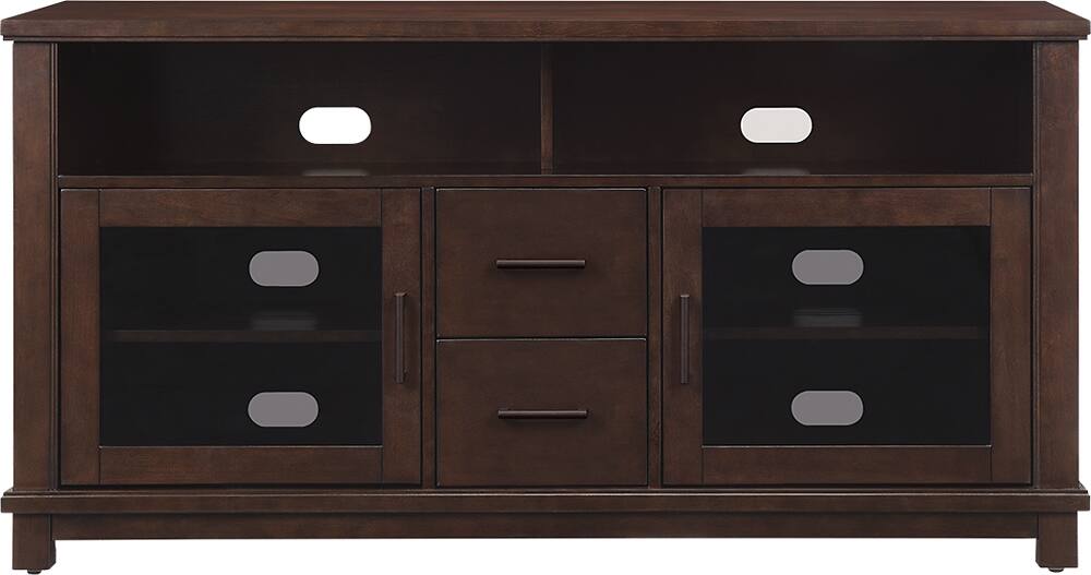 Front. Bell'O - A/V Cabinet for Most Flat-Panel TVs Up to 60" - Chocolate.