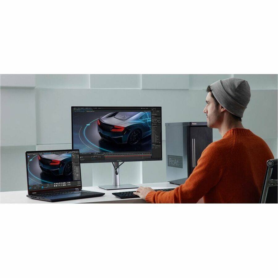 Alt View 5. ASUS - Asus ProArt PA329CRV 32" Class 4K UHD LED Monitor - 16:9 - Silver - 31.5" Viewable - In-plane Switching (IPS) Technology - Silver.