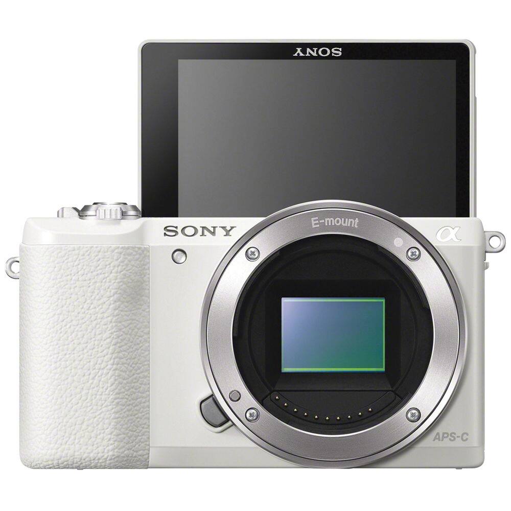 Sony Alpha a5100 Mirrorless Camera (White) w 16 50mm Lens + 64GB
