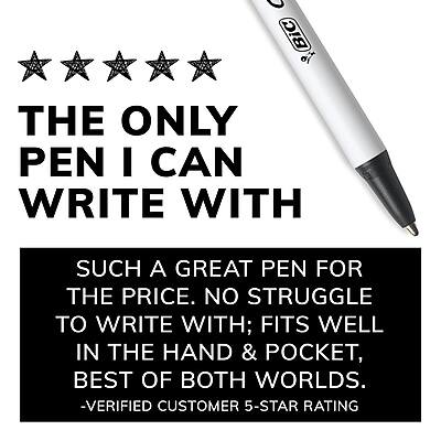 **THE ONLY PEN I CAN WRITE WITH**

**SUCH A GREAT PEN FOR THE PRICE. NO STRUGGLE TO WRITE WITH; FITS WELL IN THE HAND & POCKET, BEST OF BOTH WORLDS.**

-VERIFIED CUSTOMER 5-STAR RATING