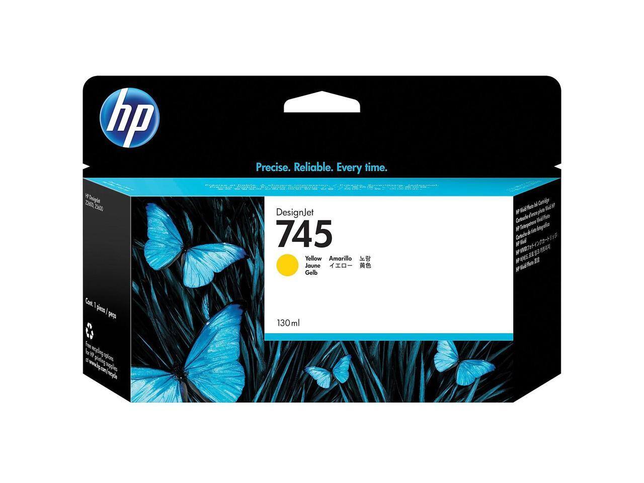 hp Precise. Reliable. Every time.  
DesignJet 745  
Yellow  
Amarillo  
Jaune  
Gelb  
130 ml
