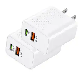 Qixxronics - 35W USB-C Fast Charger for Google Pixel 10/10 Pro/9/9 Pro XL/8/8 Pro/7/6/5/4/3 XL, Type C Super Fast Wall Charger (2PCS) - White