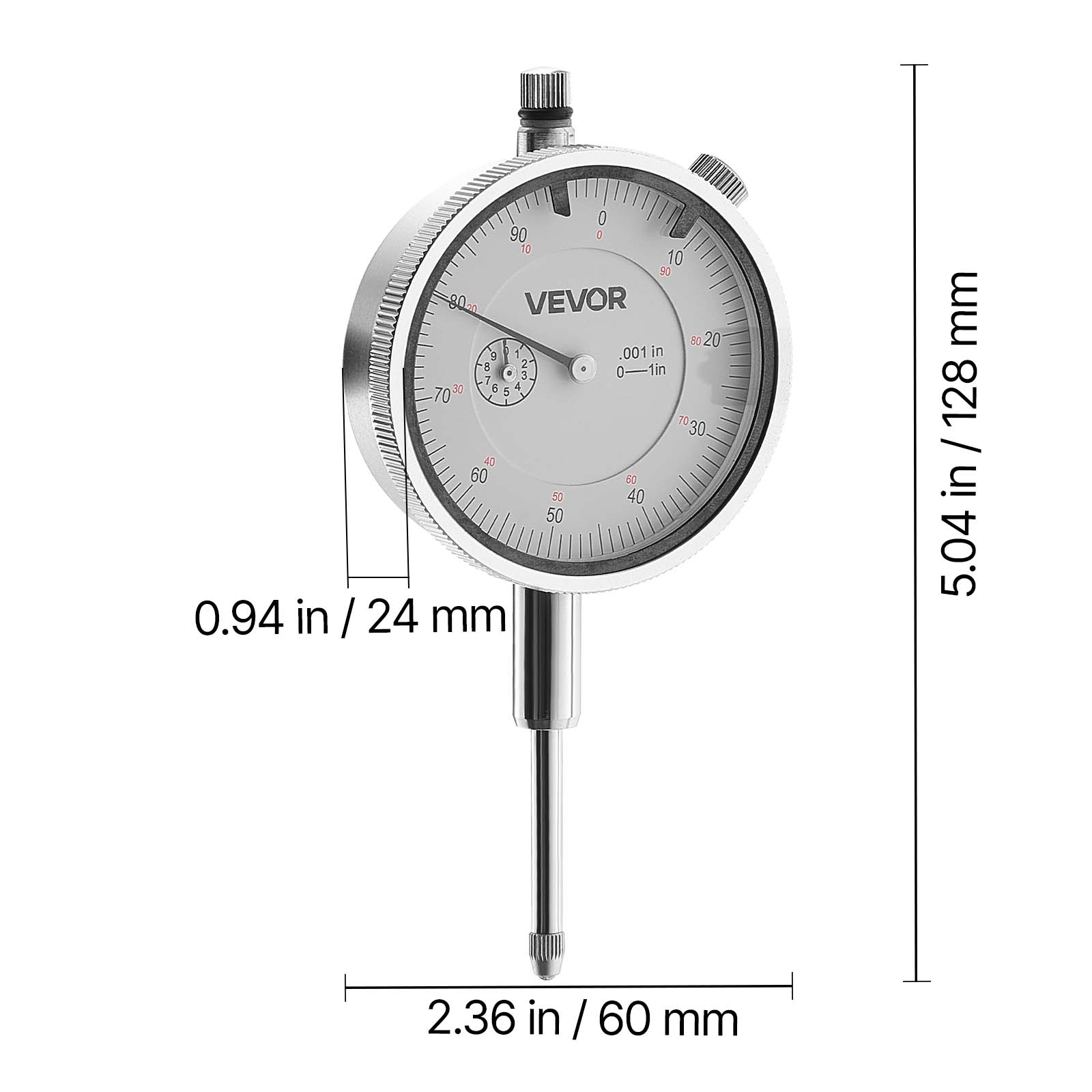 0 90 3 TO 10 50 80 VEVOR 50 20 0.001 in 5 2 3 0-1in 1in 7 30 5 5 4 70 70 30 40 60 60 5 40 50 0.94 in / 24 mm 128 / 5.04 in 2.36 in / 60 mm