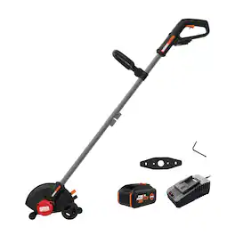 WORX - Nitro 20V 7" Brushless Cordless Edger (1 x 4.0Ah and 1 x Charger) - Black