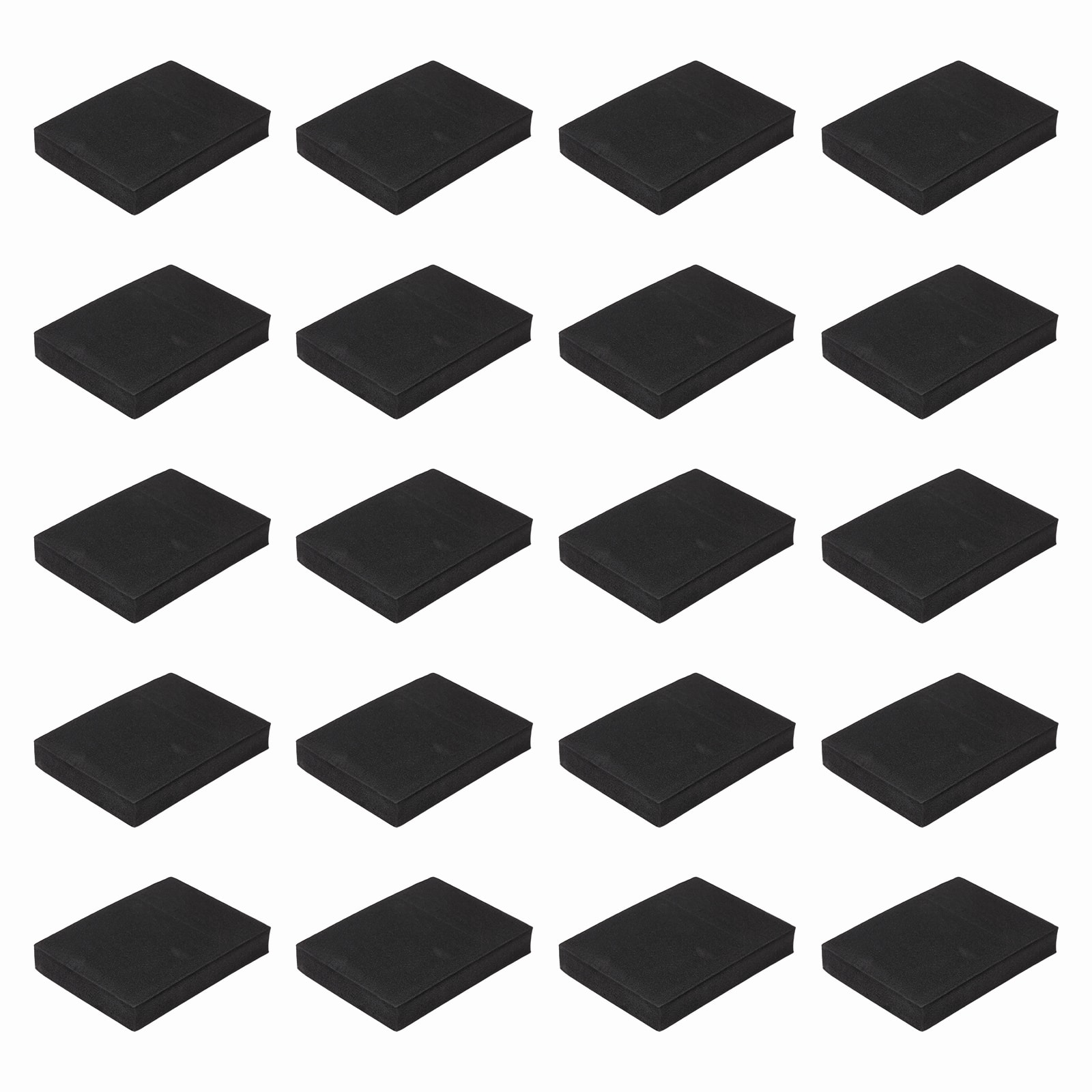 Unique Bargains - Single Sided Speaker Isolation Pads 90x65x15mm Square EVA Acoustic Foam Anti-Vibration Feet for Speaker Subwoofer, 32pcs - Black price history on PriceWatchPro