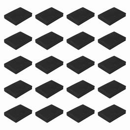 Unique Bargains - Single Sided Speaker Isolation Pads 90x65x15mm Square EVA Acoustic Foam Anti-Vibration Feet for Speaker Subwoofer, 32pcs - Black