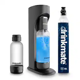 Drinkmate - OmniFizz SPECIAL BUNDLE, Sparkling Water and Soda Maker, Carbonates ANY Drink - Matte Black