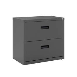 Hirsh - 30 inch Wide 2 Drawer Lateral File Cabinet for Home or Office, Charcoal
