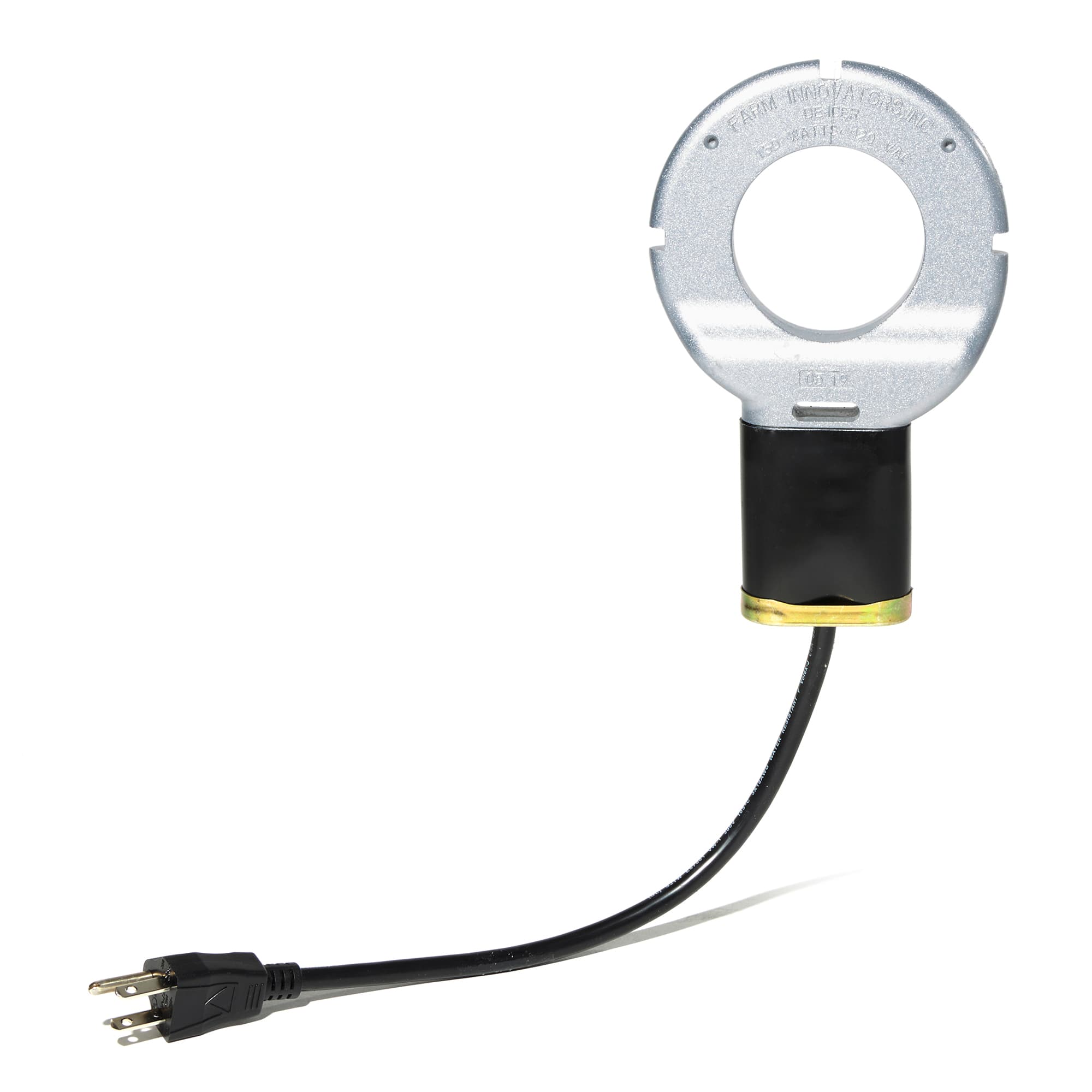 Farm Innovators - 150 Watt Premium Electric Heated Bird Bath DeIcer, Cast Aluminum - Silver