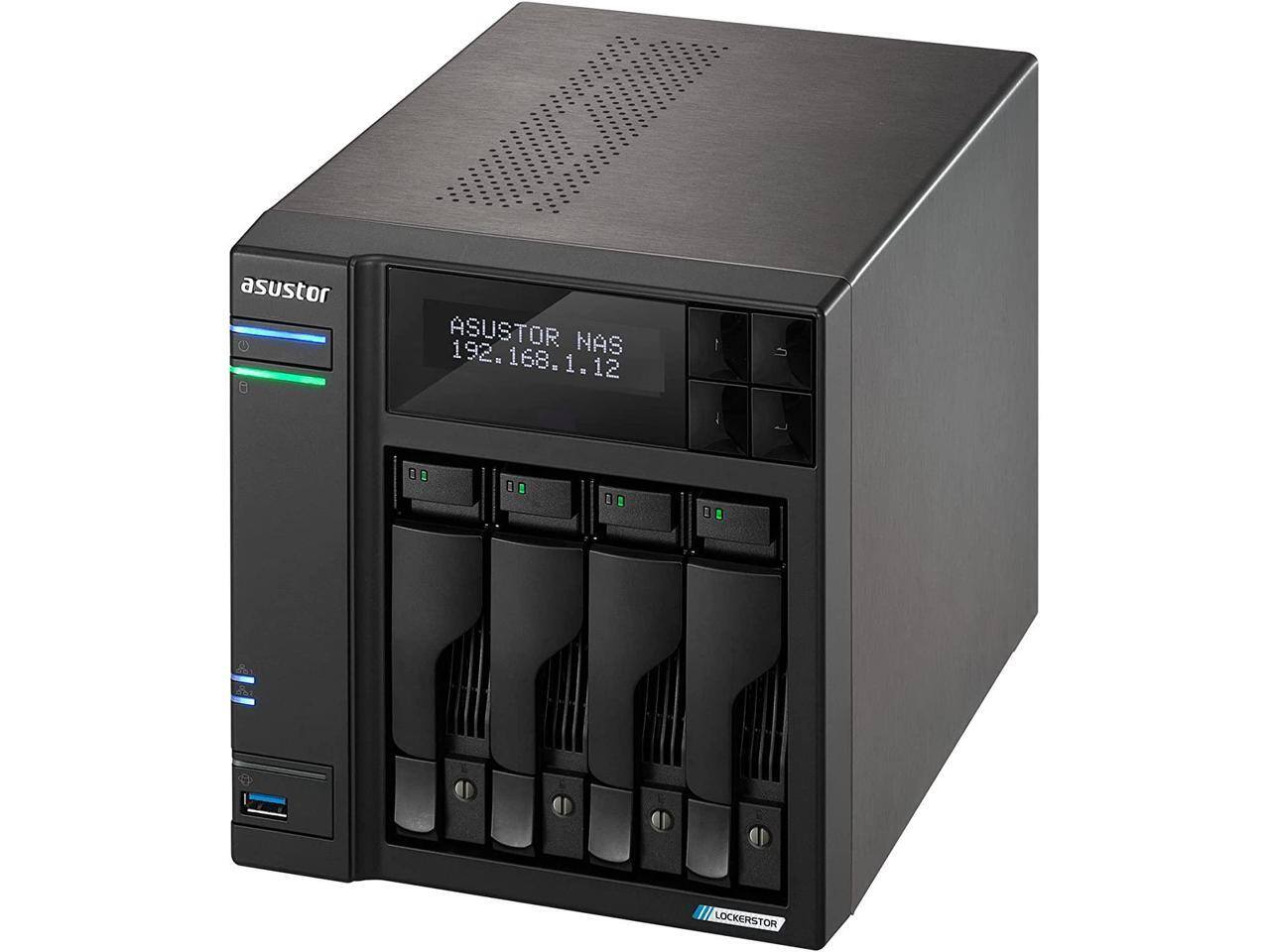 ASUSTOR NAS キット 4ベイ AS6704T Lockerstor Amazon.com: Asustor Lockerstor 4 Gen2 - AS6704T | 4-Bay NAS, Quad