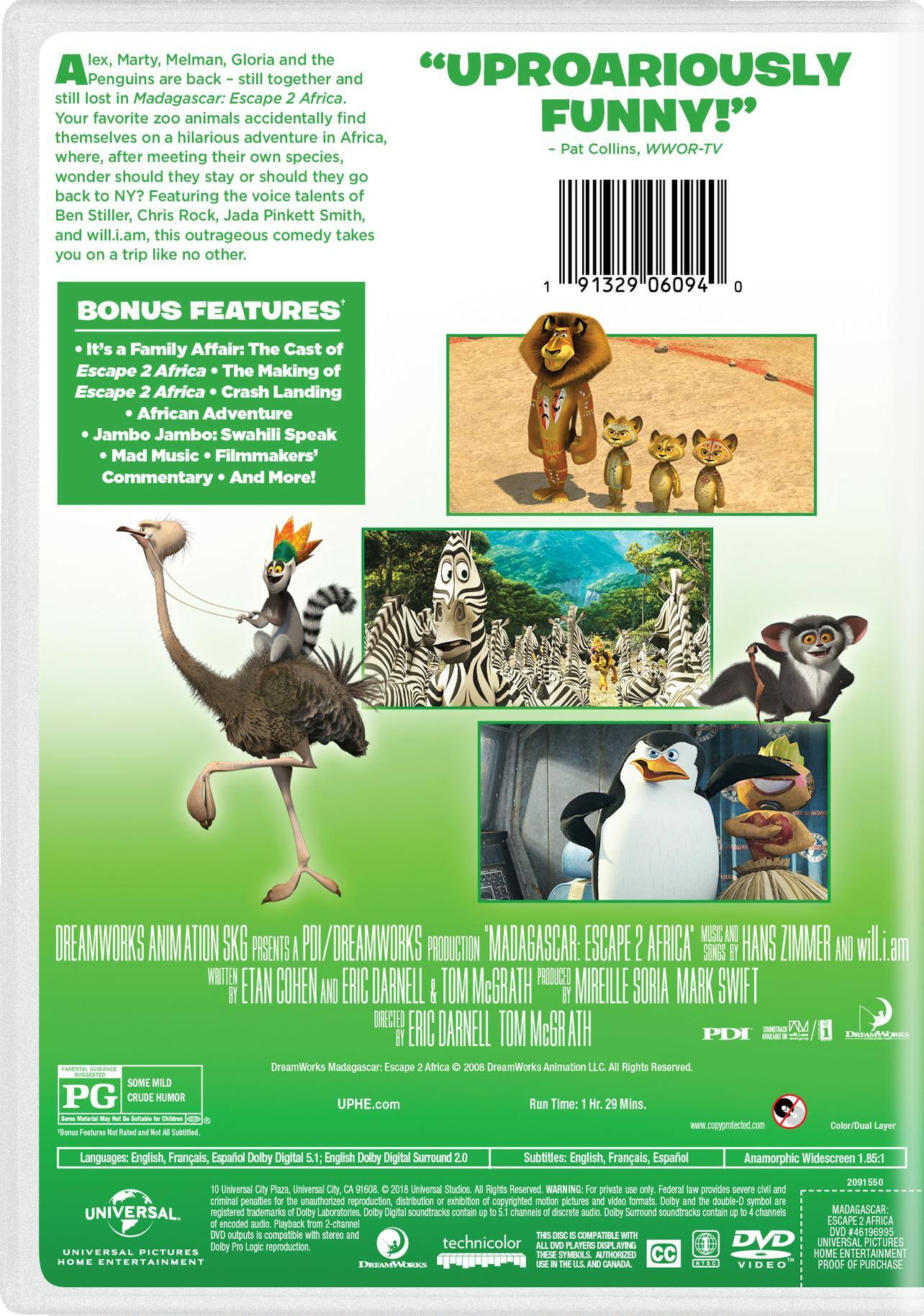 Angle. Madagascar: Escape 2 Africa (DVD New Box Art) [DVD].