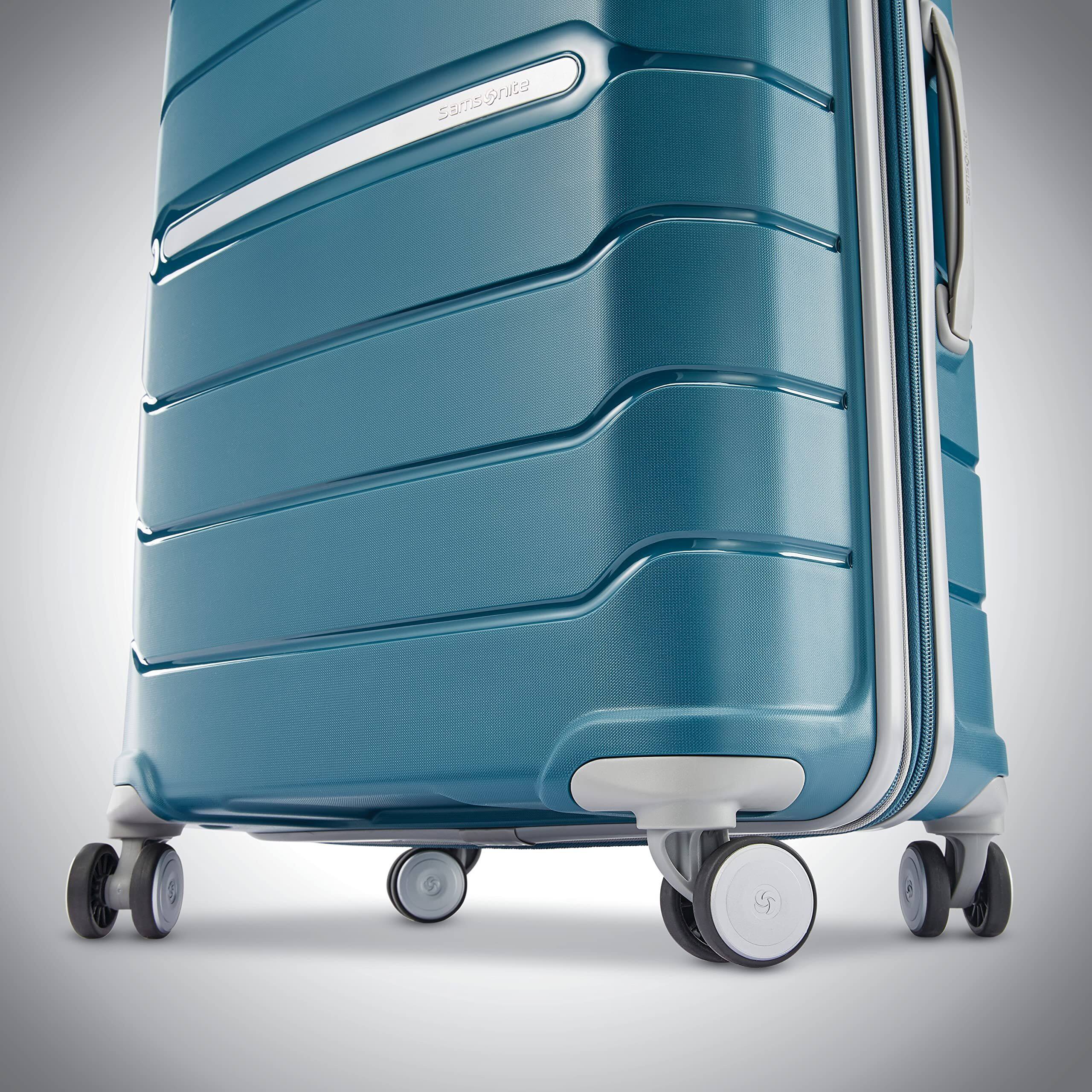 Alt View 3. Samsonite - Freeform Carry-On 21-Inch Hardside Expandable with Double Spinner Wheels - Dark Teal.