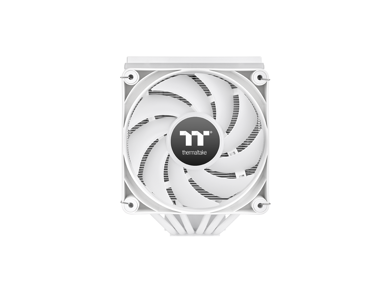 Alt View 2. Thermaltake - Thermaltake ASTRIA 600 ARGB CPU Cooler, 6 Heat Pipes, 2x120mm PWM Fans, 265W TDP, White, CL-P139-CA12SW-A - White.