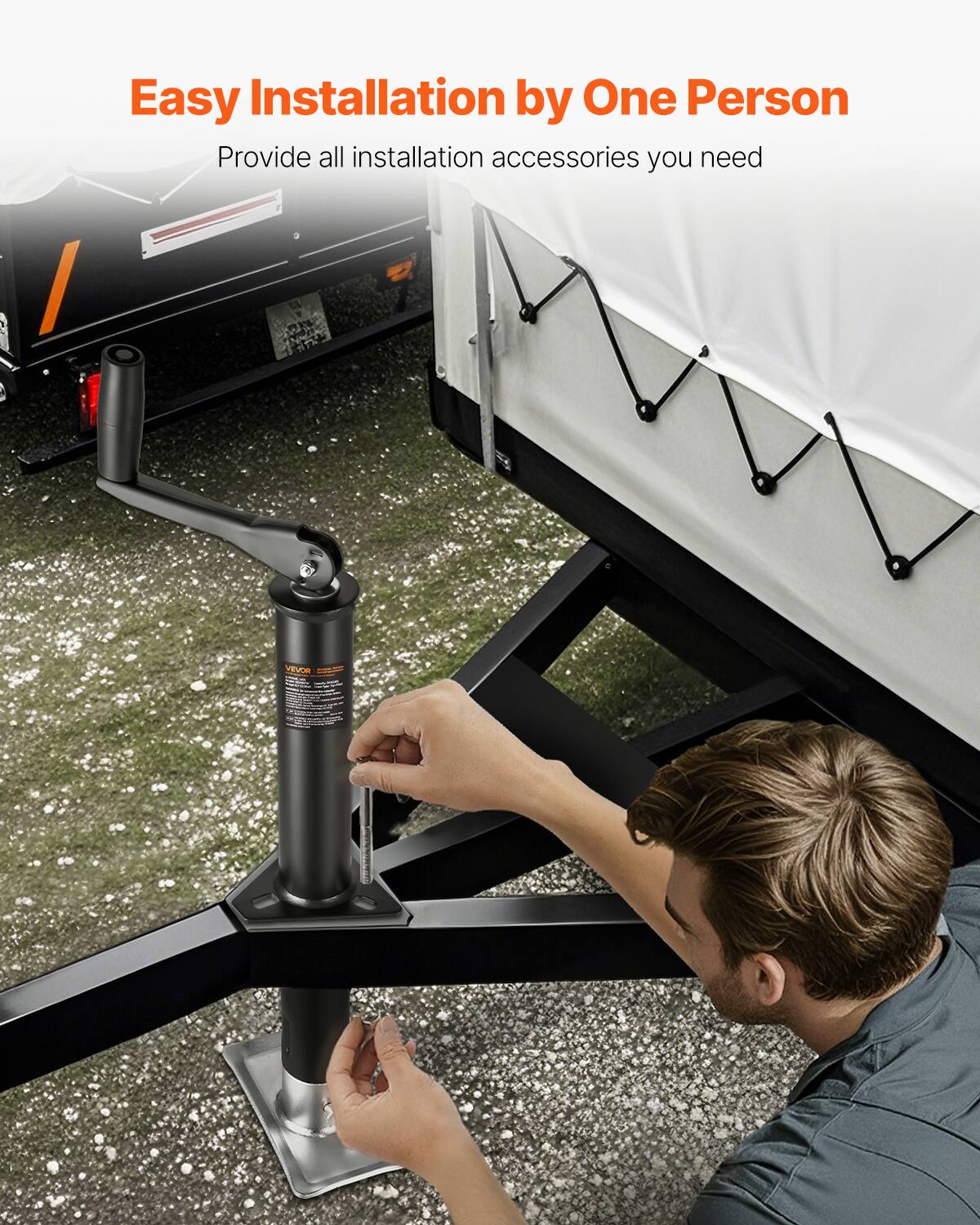 Easy Installation by One Person  
Provide all installation accessories you need
