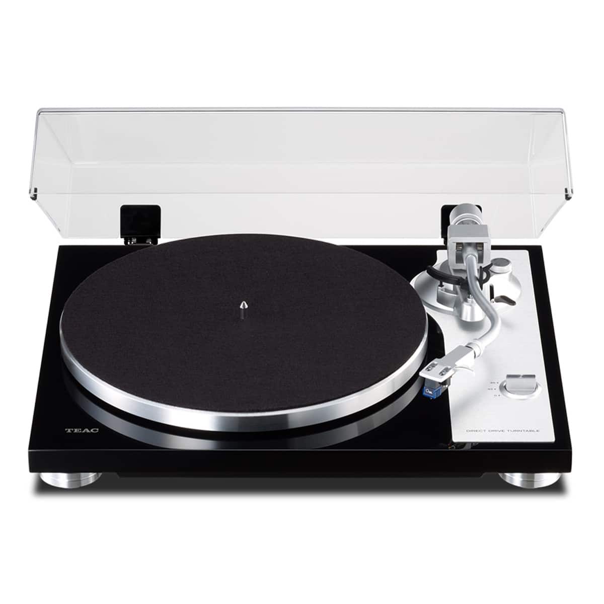 TEAC - TN-4D-SE Direct-Drive Turntable with SAEC Tonearm, Phono Amp, Anti-Skate, and Pre-Installed Sumiko MM Cartridge - Black