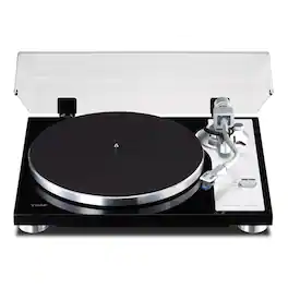 TEAC - TN-4D-SE Direct-Drive Turntable with SAEC Tonearm, Phono Amp, Anti-Skate, and Pre-Installed Sumiko MM Cartridge - Black