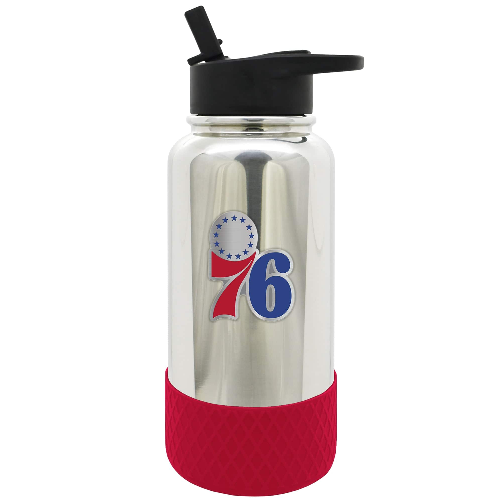 Photos - Water Bottle American Great  Products - Philadelphia 76ers 32oz. Team Color Chrome Hydration Bottle - Multicolor 200313190 