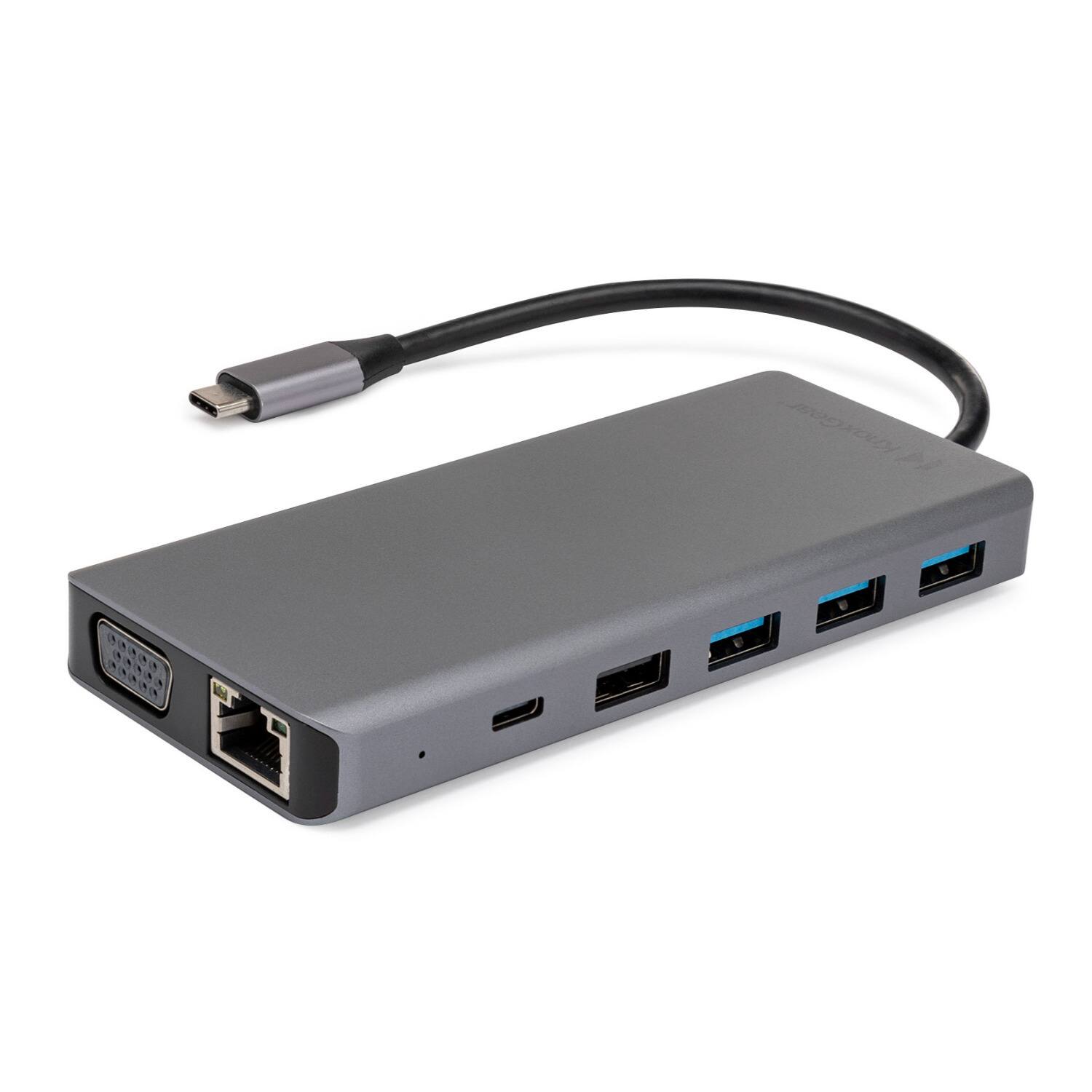 Front. Knox - Knox Gear Kernel 13-in-1 USB-C PD Multiple Display Charging Port Hub - Gray.