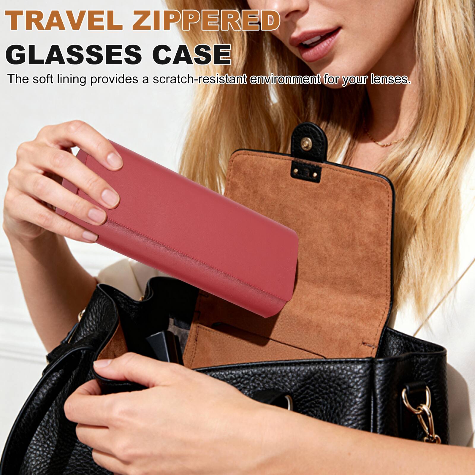 TRAVEL ZIPPERED GLASSES CASE

The soft lining provides a scratch-resistant environment for your lenses.