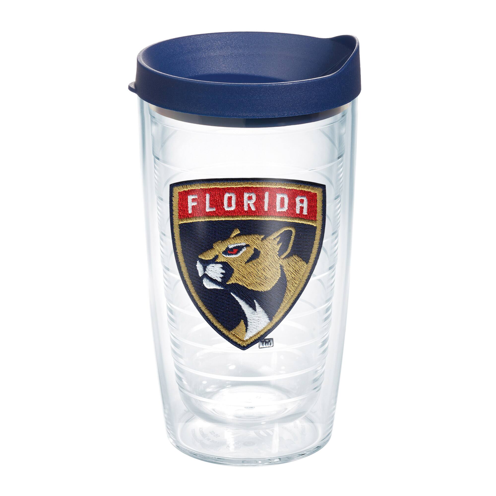 Front. Tervis - Florida Panthers 16oz. Emblem Classic Tumbler - Multicolor.