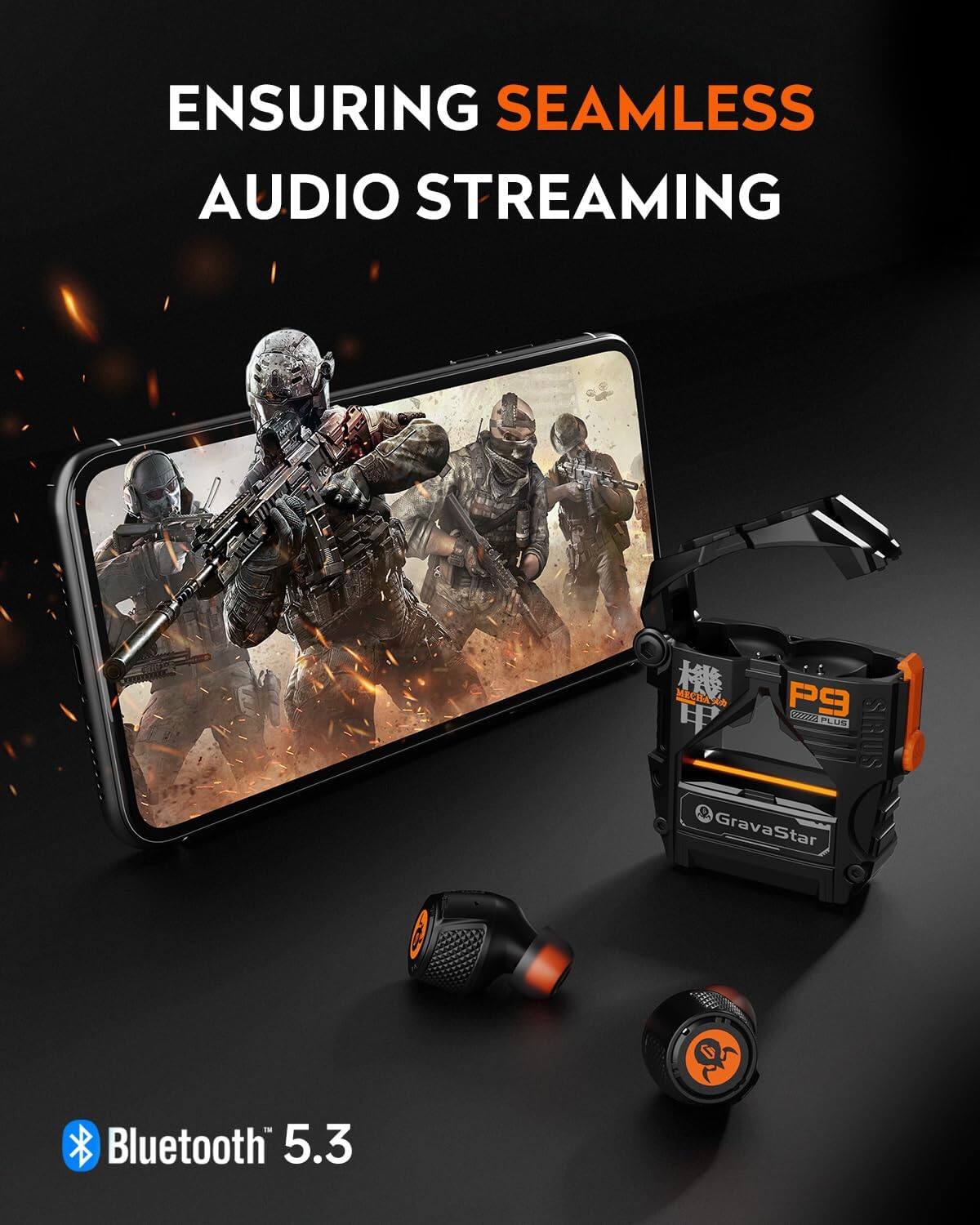 ENSURING SEAMLESS AUDIO STREAMING  
MICHA P9 DOPLO C0r PLUS GravaStar E Bluetooth 5.3