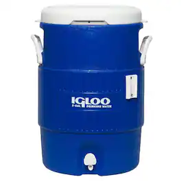 Igloo - 5 GAL Seat Top Water Jug with Cup Dispenser - Blue/White