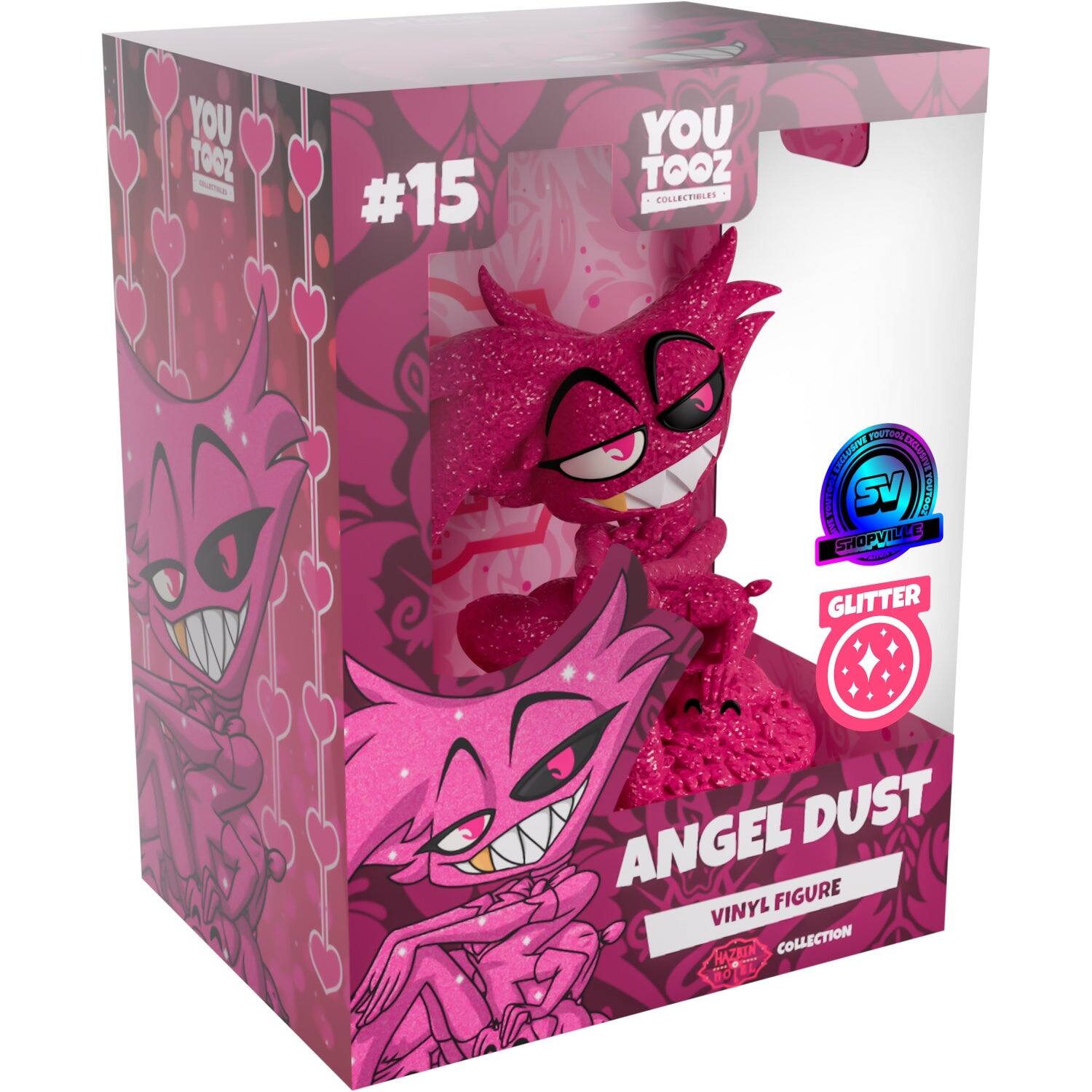Youtooz - Hazbin Hotel: Glitter Angel Dust Vinyl Figure #15 Shopverse Exclusive