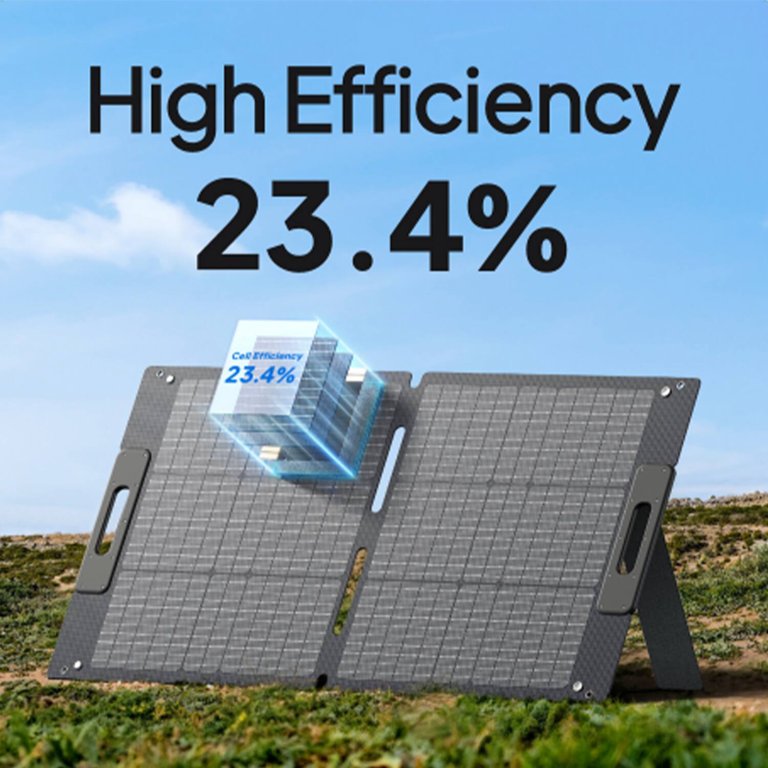 High Efficiency 23.4% Cel Efficiency 23.4%