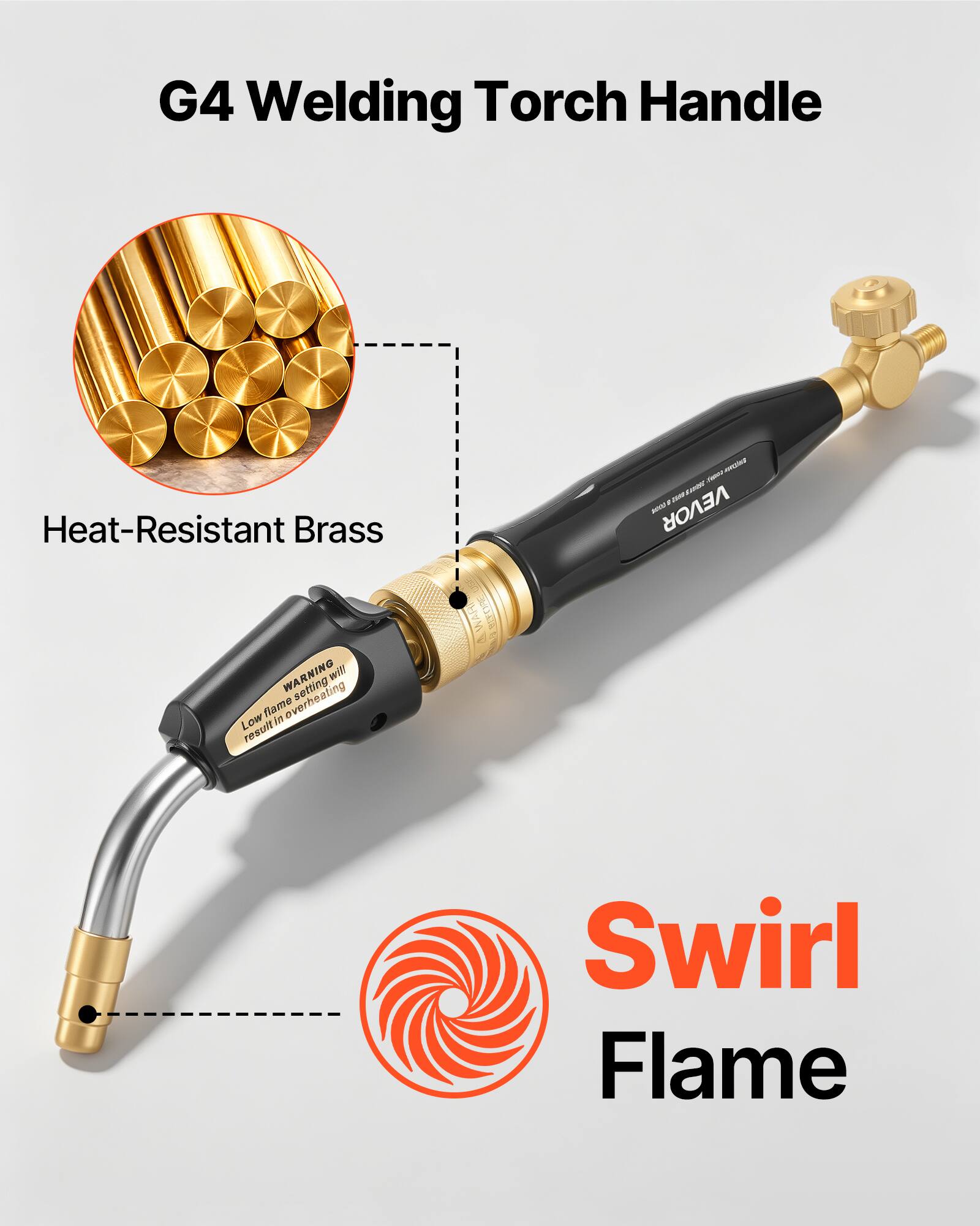 VEVOR Air Acetylene Torch Kit, Acetylene Gas Welding Tool with 11.8FT ...