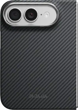 Pitaka - Edge Case for Apple iPhone Duo Back Cover - Black Grey(Twill)
