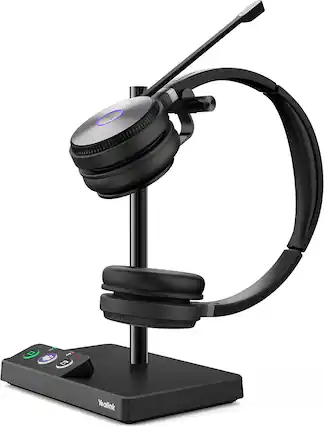 Front. Yealink - Yealink 1308001 WH62-Dual Teams Wireless Headset with Microphone Teams Zoom Certified for PC.