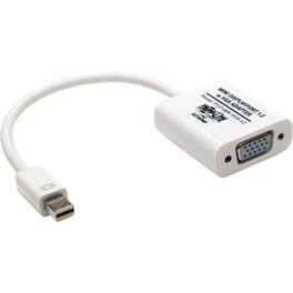 Eaton Tripp Lite Series Keyspan Mini DisplayPort to Active VGA Adapter, Video Converter, DP1.2, (M/F), White, 6-in - Black