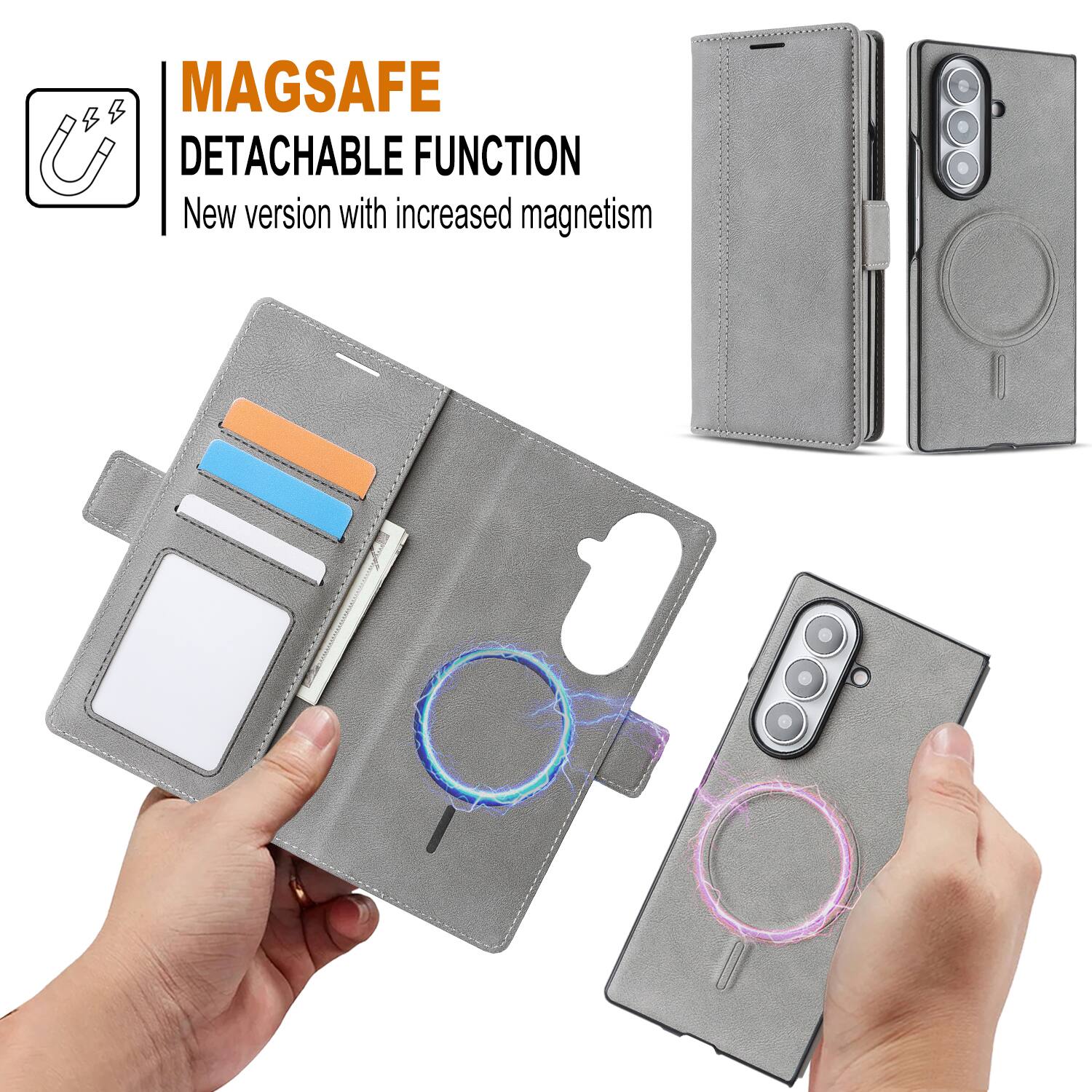 MAGSAFE  
DETACHABLE FUNCTION  
New version with increased magnetism