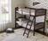 Angle. Storkcraft - Long Horn Solid Hardwood Twin Bunk Bed - Espresso.