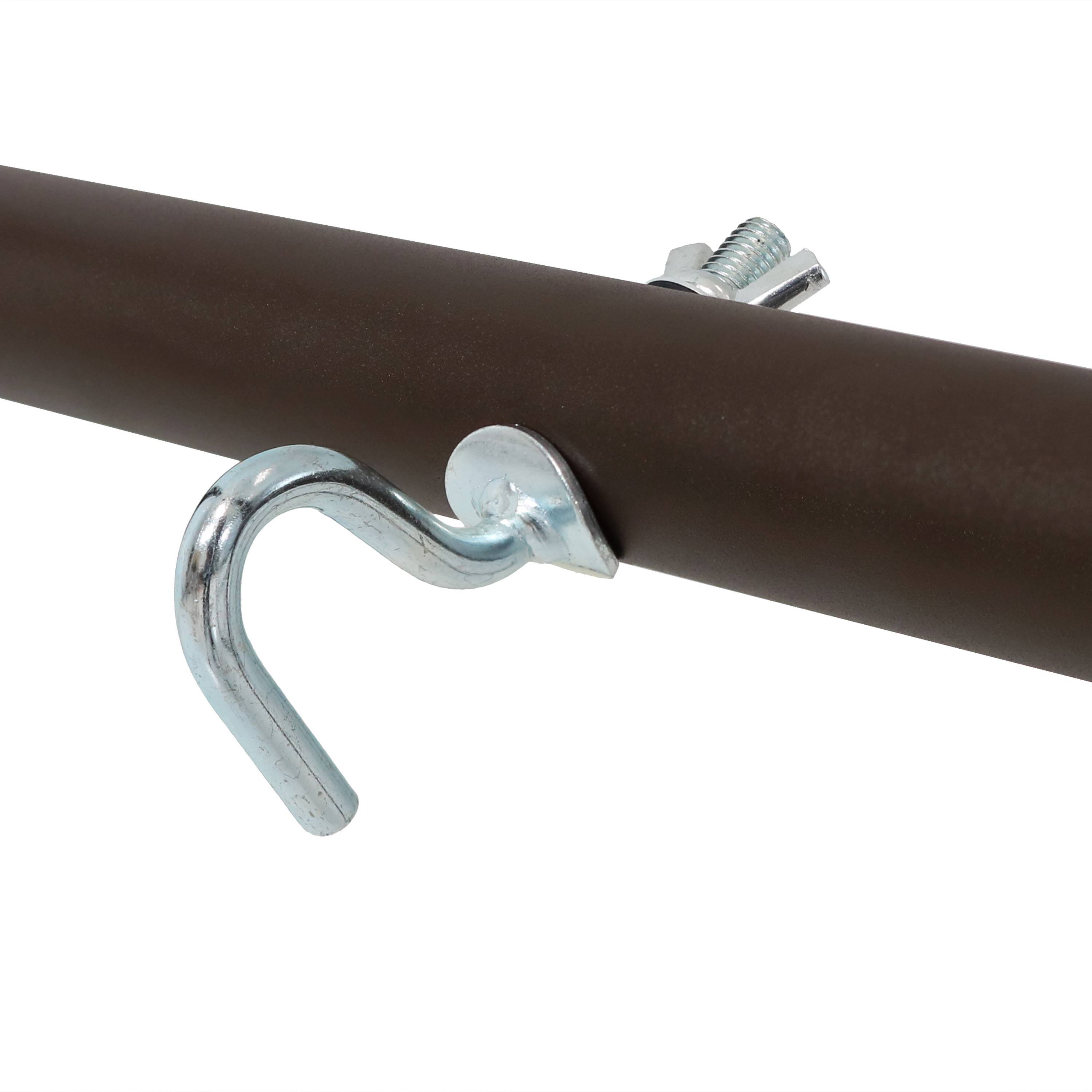 Alt View 10. Sunnydaze - Powder-Coated Steel Universal Hammock Stand - 124 in - Bronze.