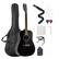 VEVOR
- Guitar
- Guitar Bag
- Guitar Strap
- Guitar Picks (2)
- Guitar Tuner
- Guitar Capo
- Guitar Cleaning Cloth
- Guitar Strings (6)
- Guitar Stand
