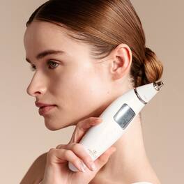 Project E Beauty - Reinvo Facial Microdermabrasion Wand | Gentle Exfoliation | Reduce Wrinkles & Fine Lines - White